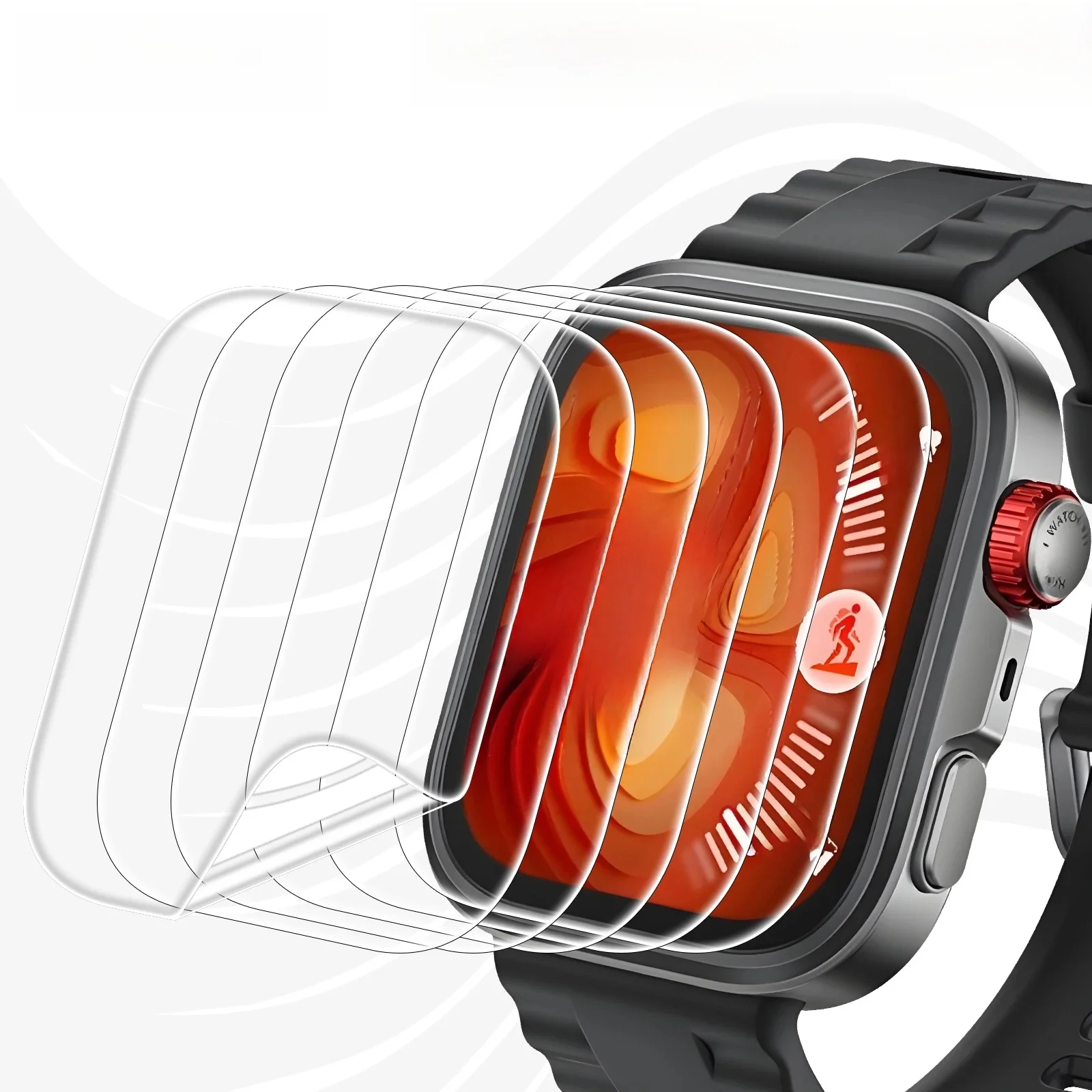 Protecteur d'écran pour Huawei Watch Fit 4/4 Pro, Film Hydrogel anti-rayures HD clair, couverture complète, Film de protection souple, accessoires