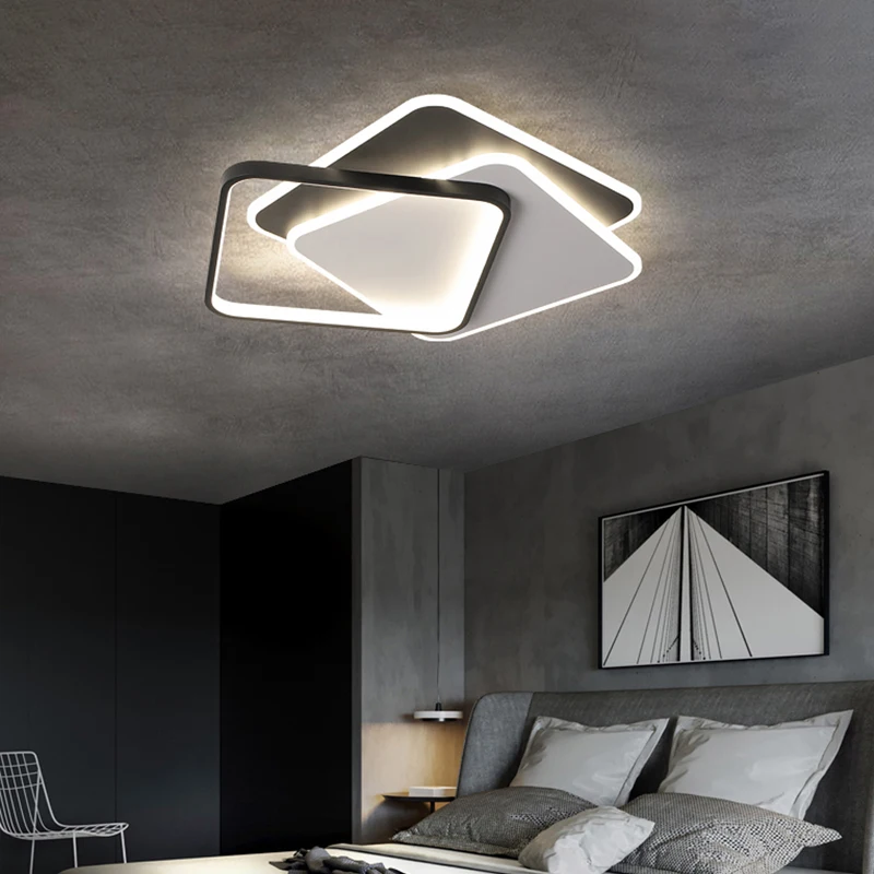 Imagem -03 - Modern Led Luzes de Teto para Quarto Sala de Jantar Sala de Estar Simplicidade Home Acessórios Decoração Lighitng Stepless Escurecimento