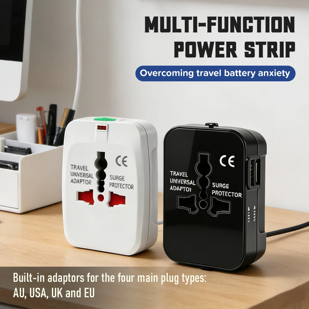 

Global Universal Conversion Travel Plug Socket EU US UK AU Outlet Converter AC Power Charger Adapter Dual USB/No USB Port