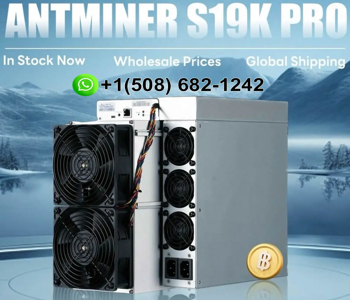 Купите 3, получите 2 бесплатно Asics Miner S19K Pro 125th 120th BTC Miner S19 Pro S19K Pro 115T 23J/Th 2645W Mining Crypto Machine с блоком питания