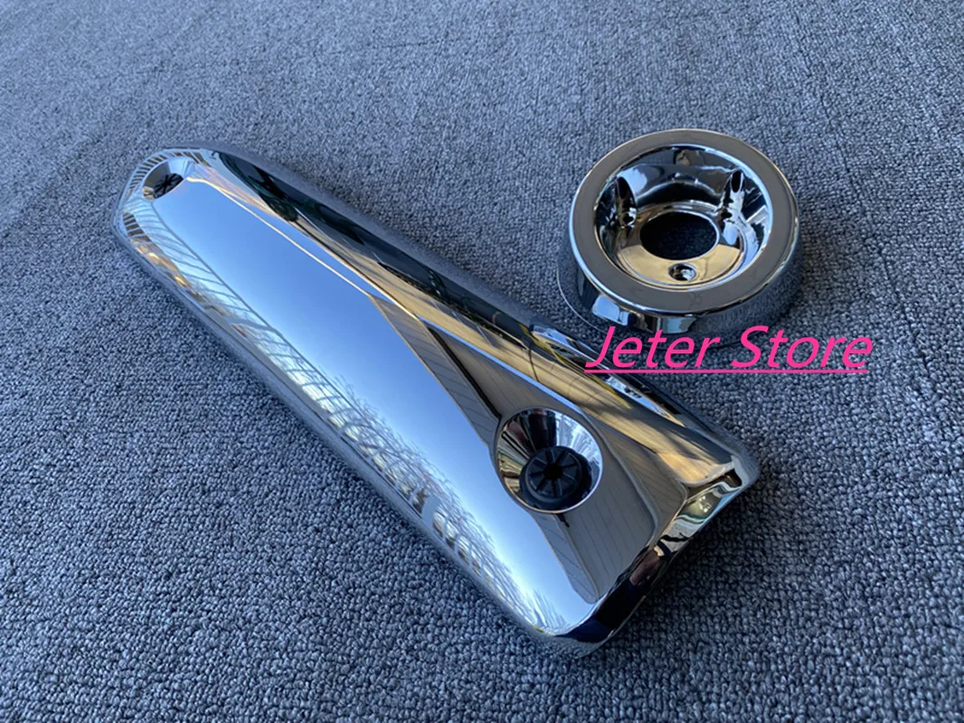 Burgman 400 muffler cover 2006 Burgman 400 AN400 protector muffler cover Burgman400 muffler insulation cover (chrome)