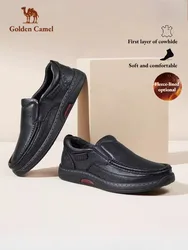 GOLDEN CAMEL Loafers Men's Shoes Formal Business Design Luxury Shoe Man Casual Genuine Leather Shoes for Men 2023 Spring New