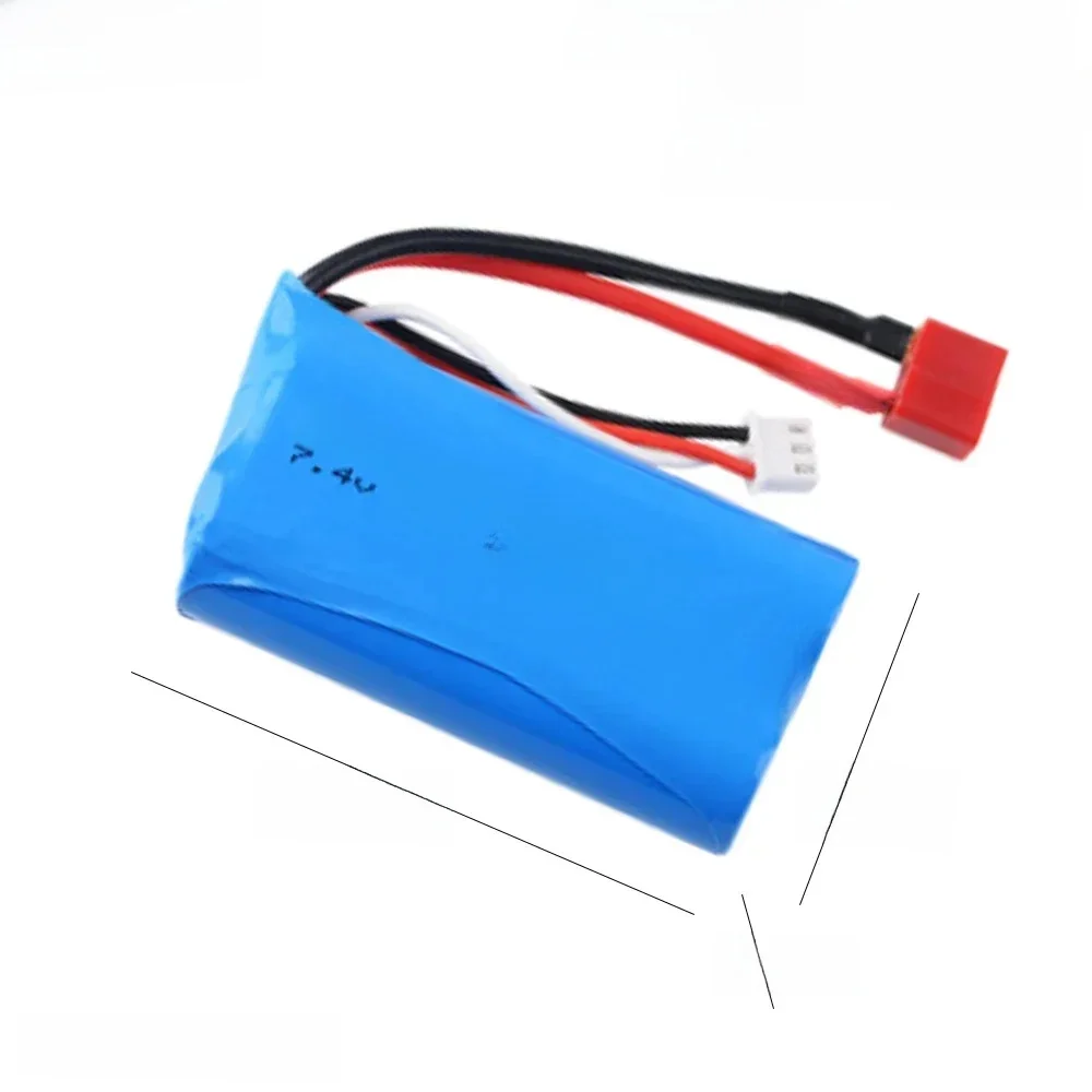 7.4V battery pack 18650 2S 15C 1500mAh for remote control batteries Toy model battery power Tools ship model toys With T plugs