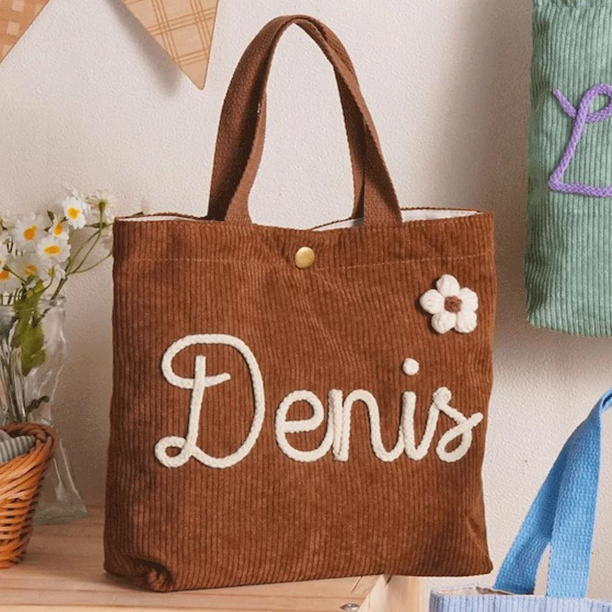 Personalized Name Handbag, Custom Tote Bag Gift