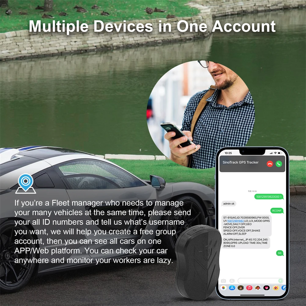 ST-905 Neue 4G Wasserdichte GPS Tracker Fahrzeug Track Locator Magnet Lange Standby 5000mAH Batterie Echtzeit Position APP – Detail 6