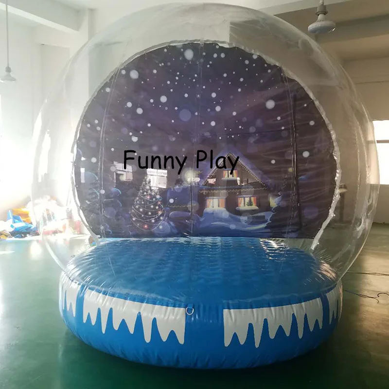 Giant Snow Globe,Inflatable Christmas Inflatable Human Size Snow Globe , Free Air Blowers,advertising snow ball