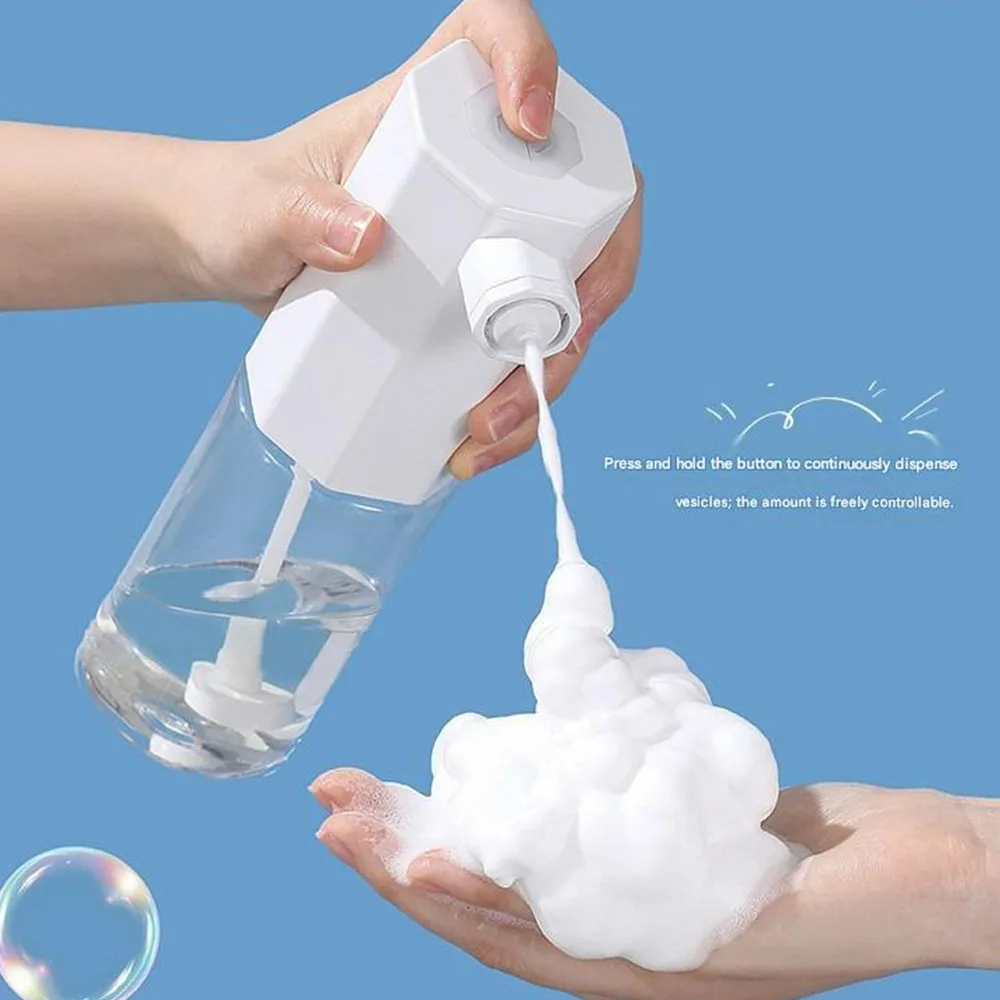 Electric Foam Sprayer 300ML USB Rechargeable Foam Bottle Waterproof Cleaner for Tattoo Studio Cleaning Soap Dispenser
