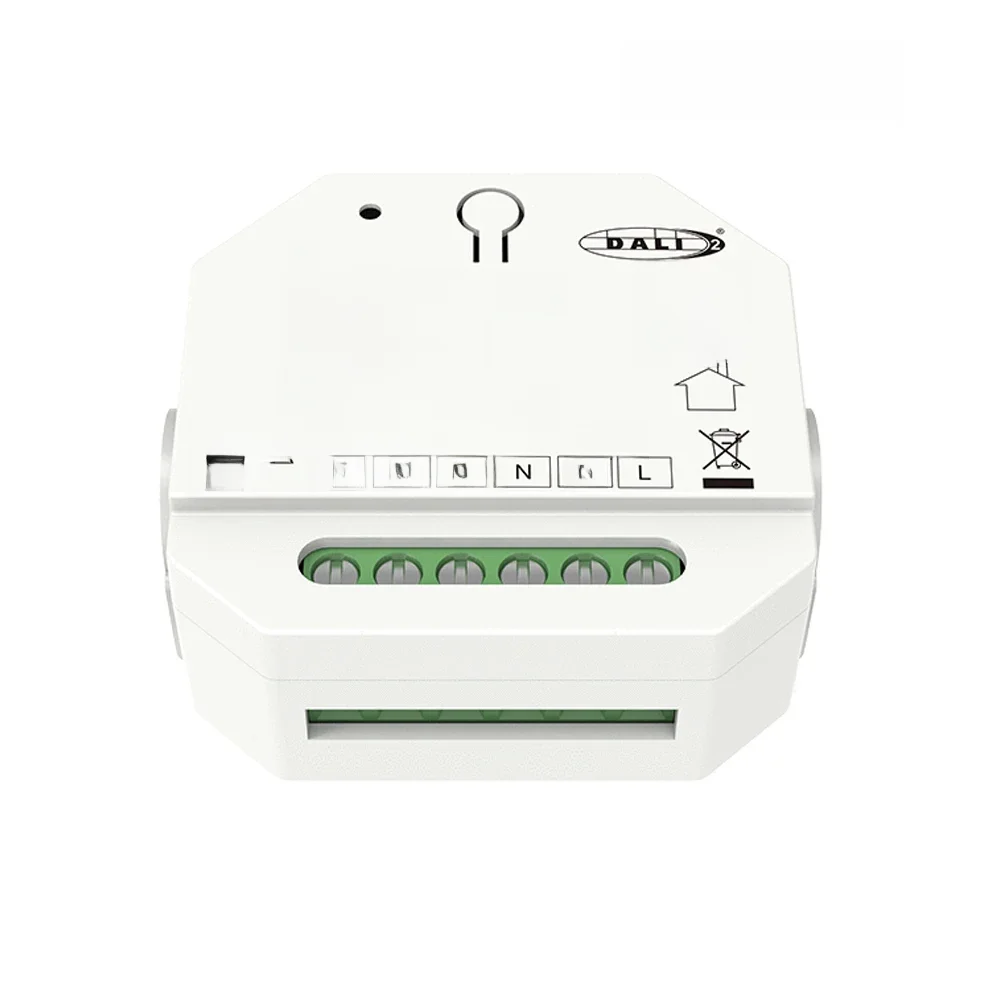 DALI AC-Triac-Dimmer DT-C mit Druckschalter, dimmbarer hinterer DT4-Kantendimmer für einfarbige dimmbare LED-Lampen, AC100–240 V, 360 W
