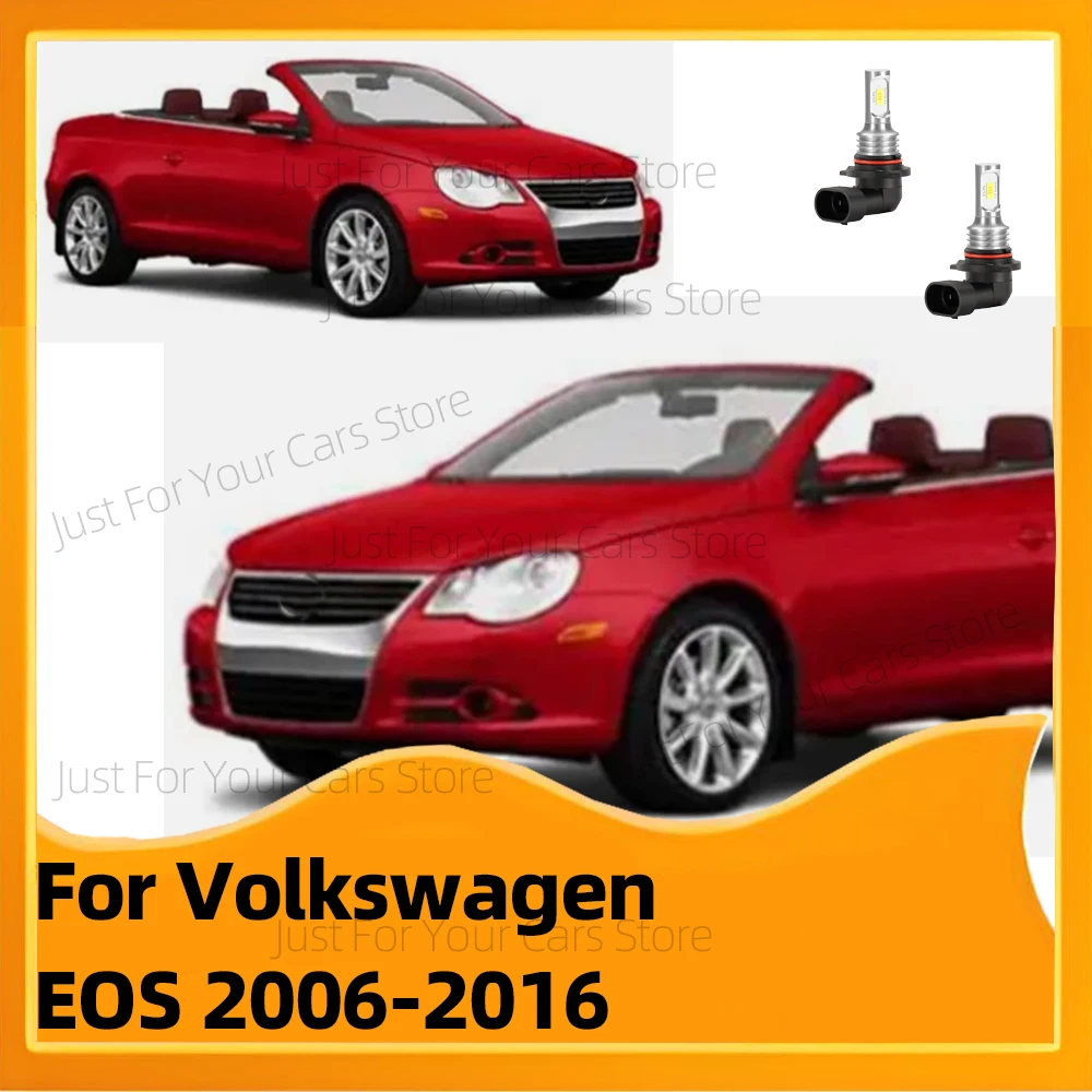 

2шт светодиодные противотуманные фары для VW EOS 2006-2016 передние противотуманные фары 12В 6000К