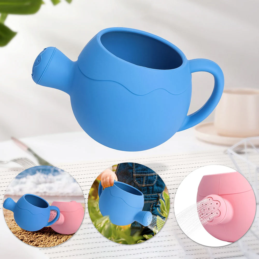 Arrosoir en silicone sans BPA, jouet léger et facile à saisir pour les tout-petits, parfait pour se baigner, jouer à la plage et au jardin