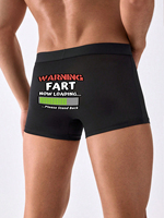 Men's Funny Boxer Briefs with Prints Soft Trunks Underwear Boxer Short for Male