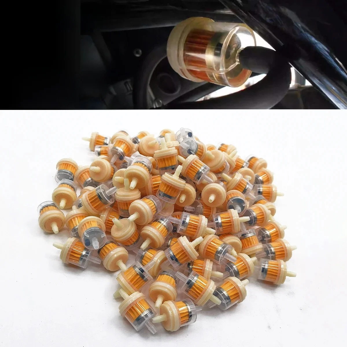 Filtre à essence universel professionnel 1/3/5/10 pièces pour moto, cyclomoteur, scooter, moto tout-terrain, accessoires ATV