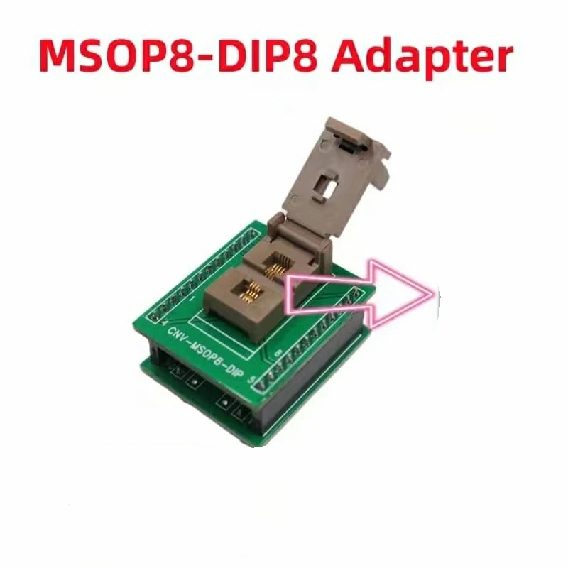 MSOP8/DIP aging test socket burning socket spacing 0.65MM body 3MM including feet 4.9MM