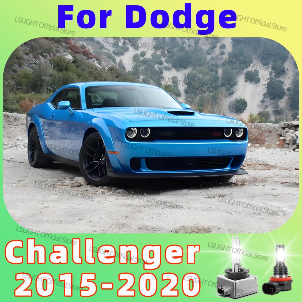 

2/4 шт. 6000K лампы для Dodge Challenger 2015-2020 ультра яркие ксеноновые фары HID D3S 12 В/светодиодные противотуманные фары