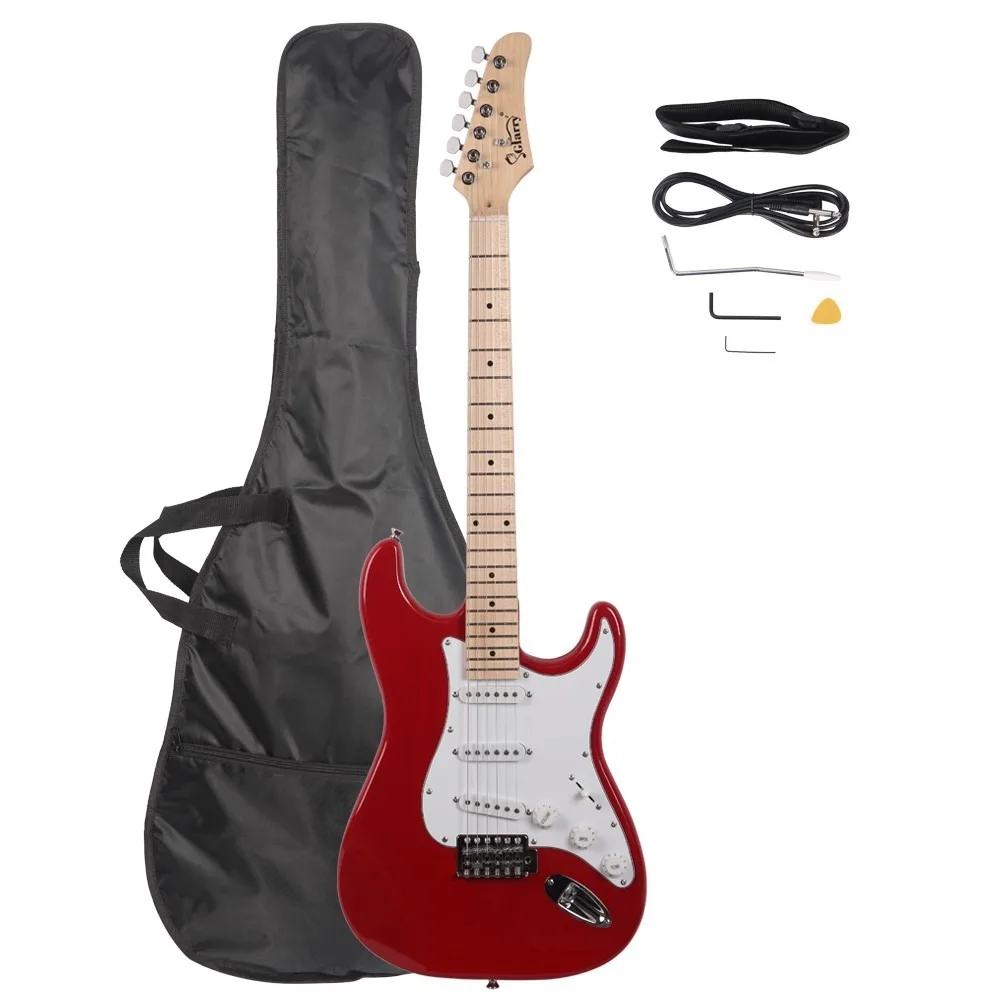 

Электрогитара GST Maple Red для правшей с чехлом