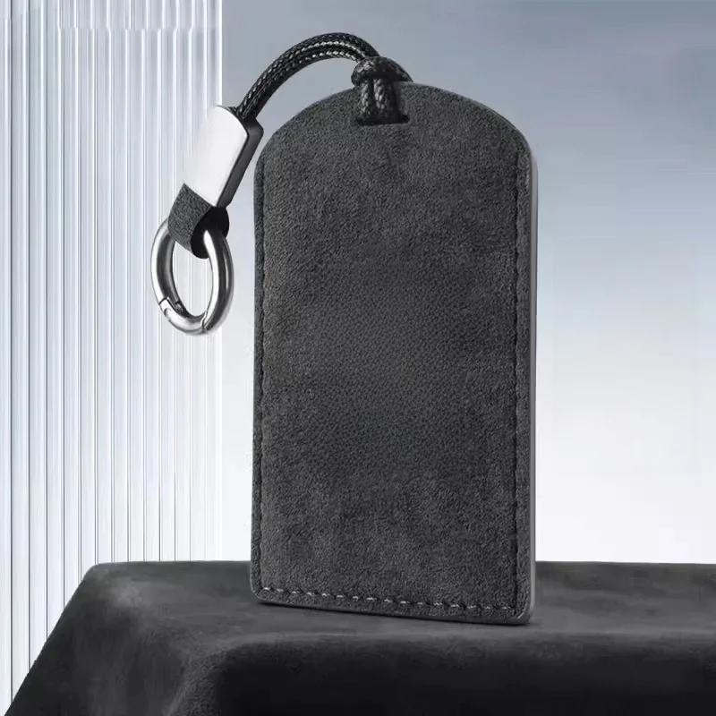 Zamszowe etui na klucze samochodowe NFC Pokrowiec na klucze Torba ochronna na klucze do Tesli Model 3 Model Y 2020 Brelok do kluczy Akcesoria do stylizacji samochodów — zdjęcie 2