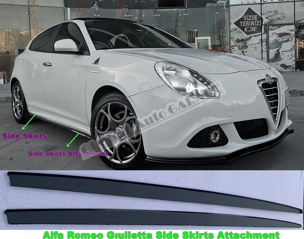 For Alfa Romeo Giulietta Side Skirts Attachment 2010-2020 Sill Trim Car Styling Auto Accessory Universal Spoiler Mud Flaps Sport