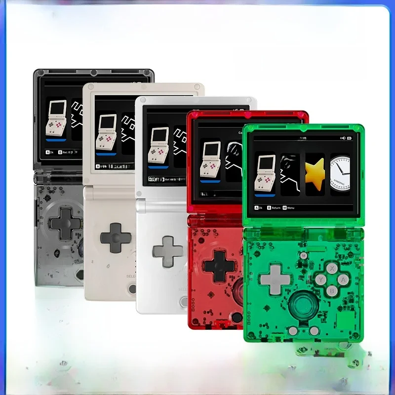 Anbernic rg35xxsp Flip Handheld-Spiele konsole 3.5 ''ips Bildschirm Linux 64-Bit-WLAN Bluetooth Retro-Videospiel konsole 64g 5k Spiele