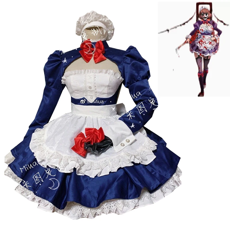 Custom Made High-Rise Invasion Maid-fuku Kamen Cosplay Costume Maid Dress Suits Uniform Women Anime Outfits Halloween Tailor Cos