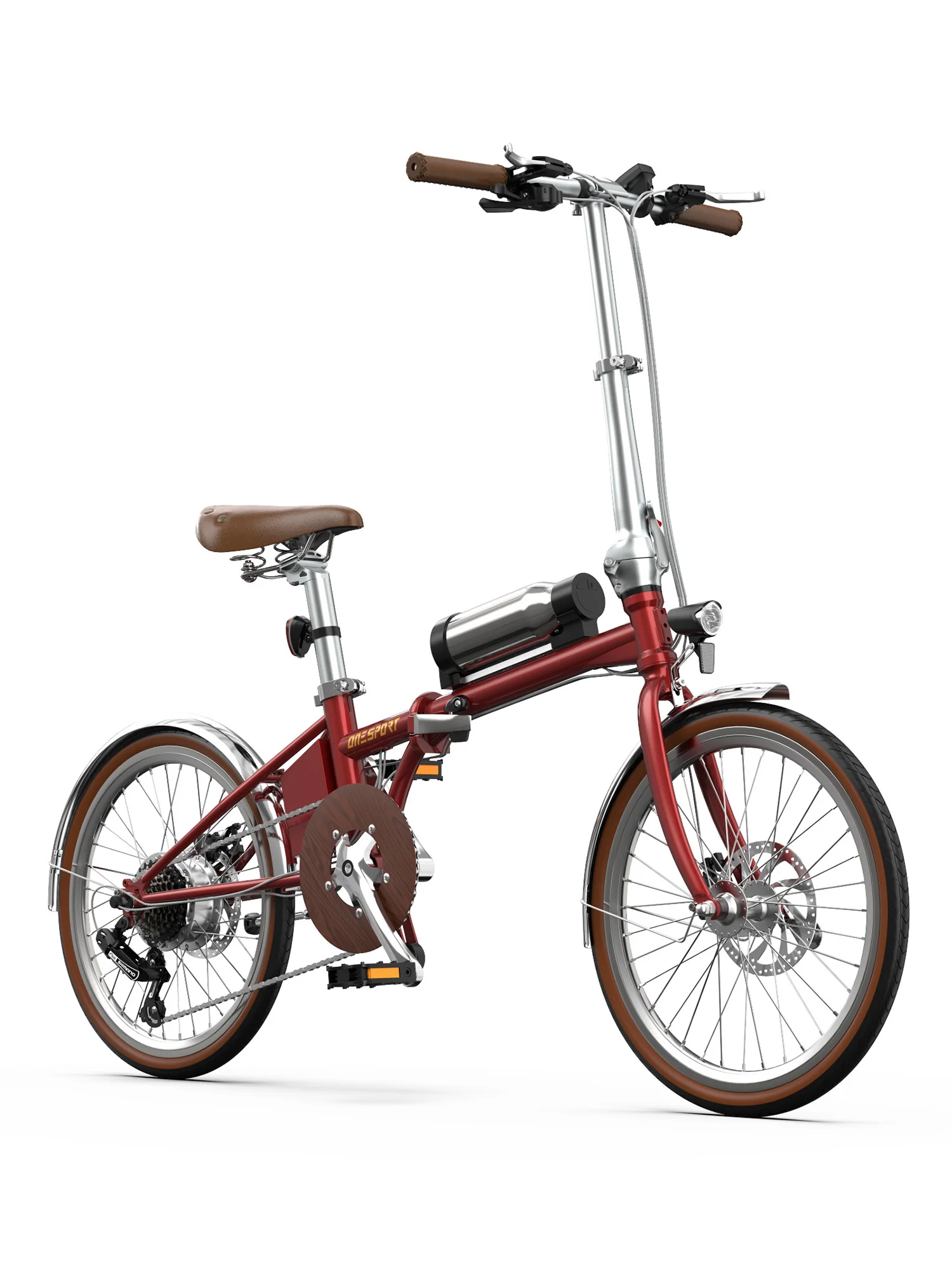 Onesport OT02 Pro Faltbares Elektrofahrrad 36V 5,2Ah Lithium-Akku Hinterrad-Nabenmotor 250W Scheibenbremse E-Bike 20*1,35 Zoll Elektrofahrrad