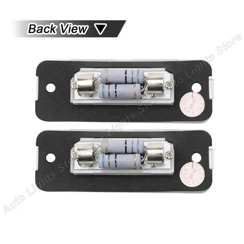 För Benz ML-klass W163 W164 GL-klass X164 R-klass W251 Bensinversion 2 st LED-nummerskyltsbelysning Inga felskyltsbelysning 10 best sales Mercedes W163 tillbehör - №2