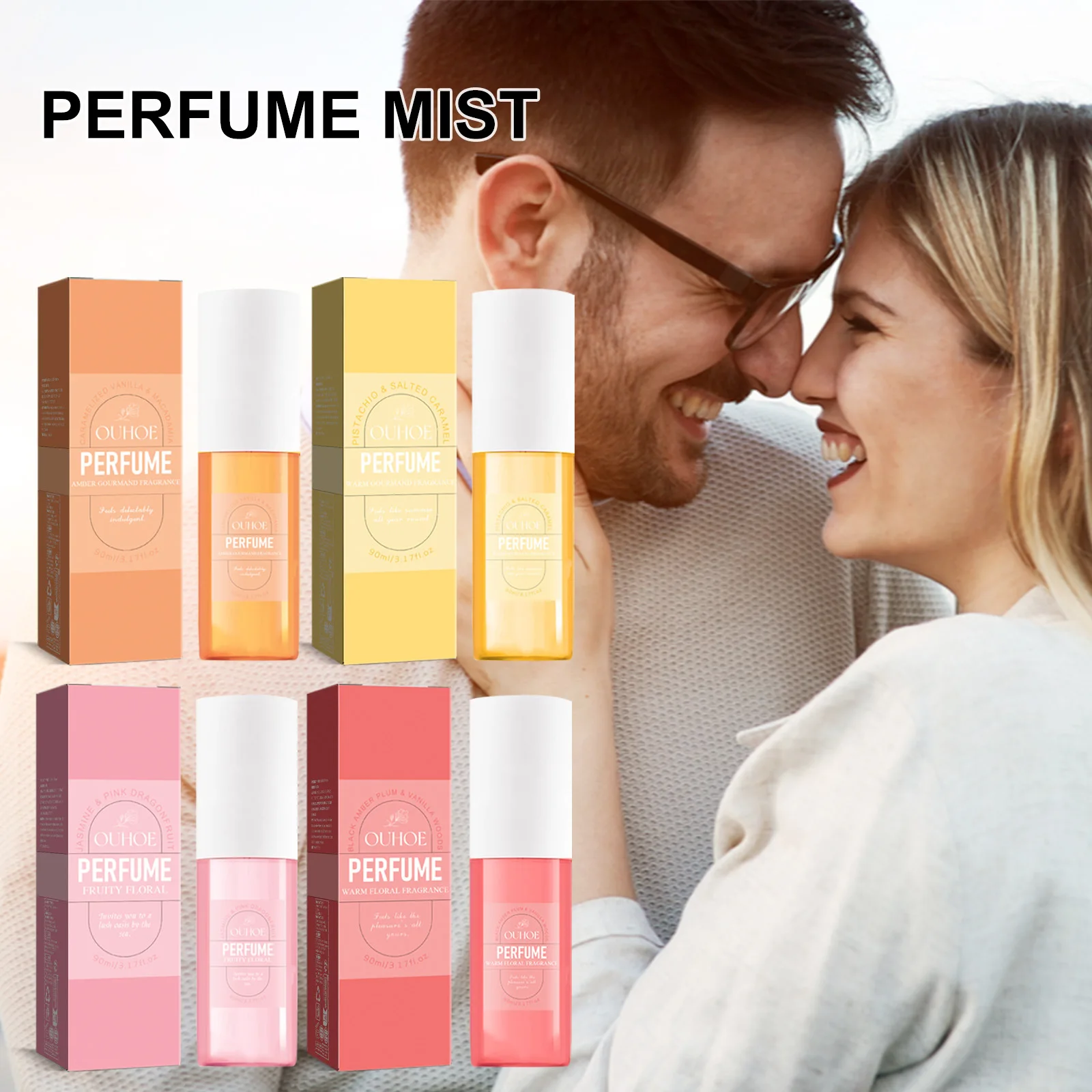 

90ml Women's Perfume Spray Lasting Fragrance High Quality Amber Fragrance Luxury Eye-catching Women Dating Flirtation Perfume
