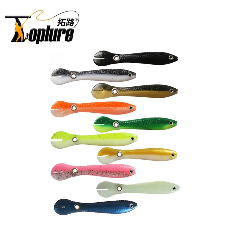 TOLU  Bionic Loach Bait 2g 6g Soft Lure 10pcs/pack 10Colors  Simulation Artificial Swim Wobbler Fishing Lure Silicone Soft Bait