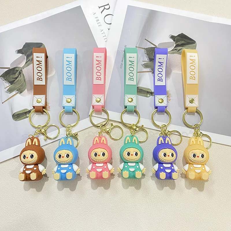 Labubu Mobile Phone Pendant Keychain 1-Pcs