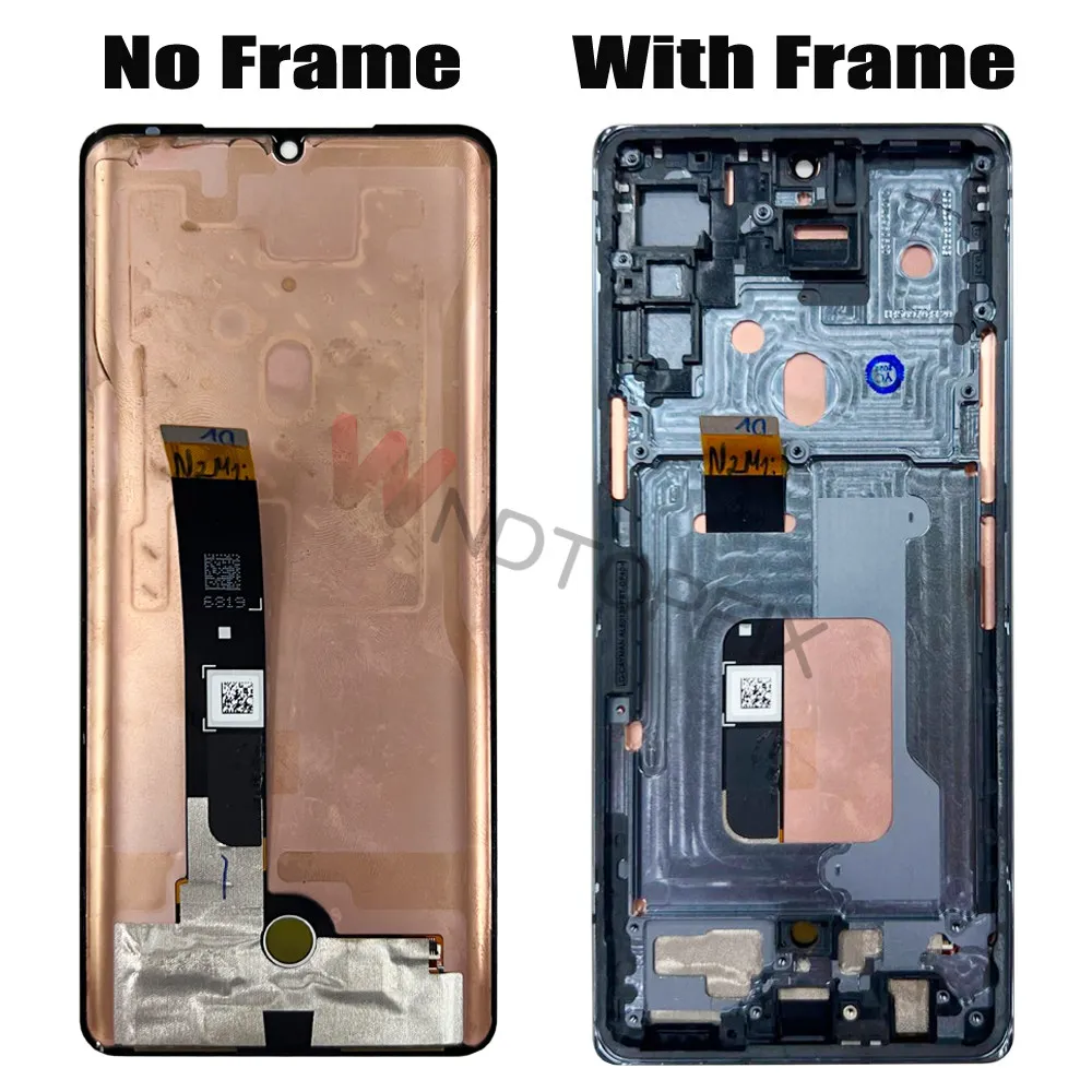 For LG G9 ThinQ LCD Display Touch Screen Digitizer Assembly With Frame For LG Velvet 5G LCD Display Phone Repair Screen + Tools