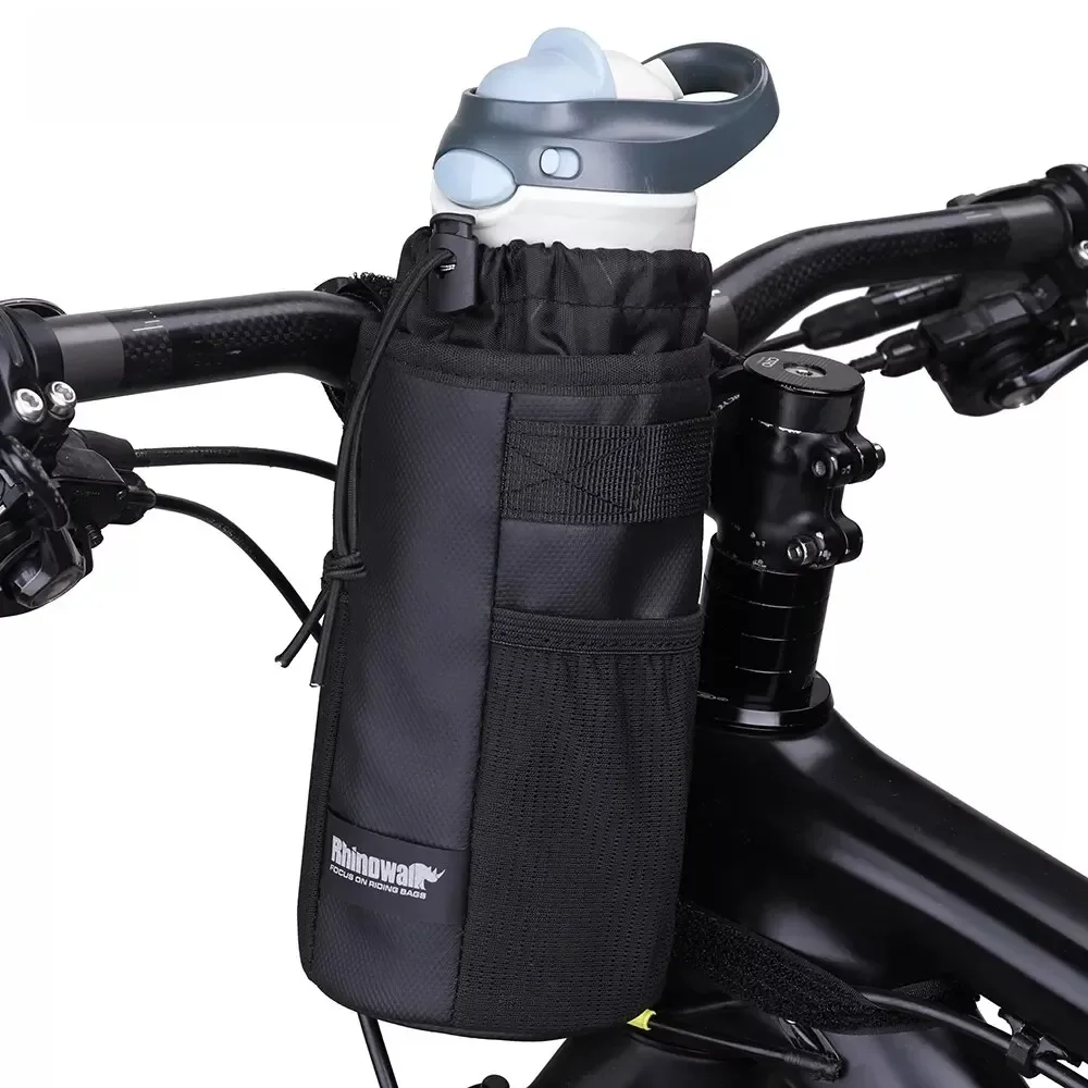 AliExpress Rhinowalk Bike Bottle Holder Cycling Water Bottle Carrier Pouch Insulated Kettle MTB Road Bicycle Handlebar Bag Accessories