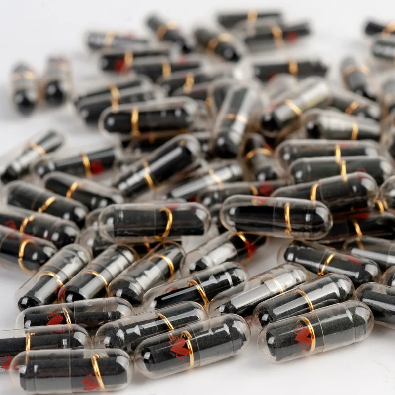 50pcs Black colorful Capsule Message Pills | Love Friendship Letter Capsules for Girlfriend,Boyfriend,Love Notes,Christmas Gift