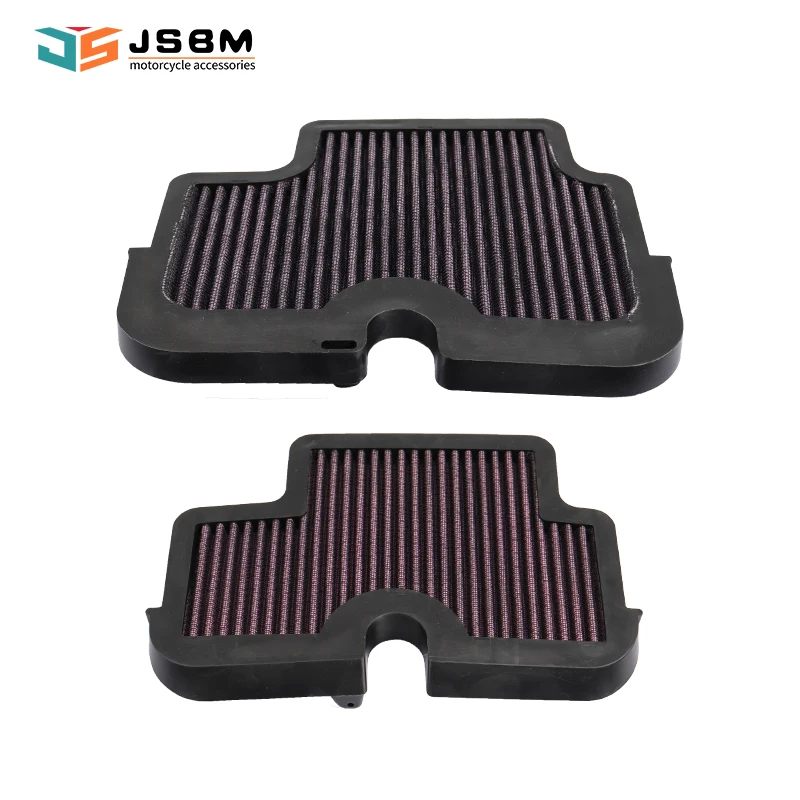 JSBM Motorcycle Washable Air Filter Intake Cleaner For KAWASAKI ER-6N ER6N ER6F ER650 EX650 Ninja 650R KLE650 Versys 2008 2011