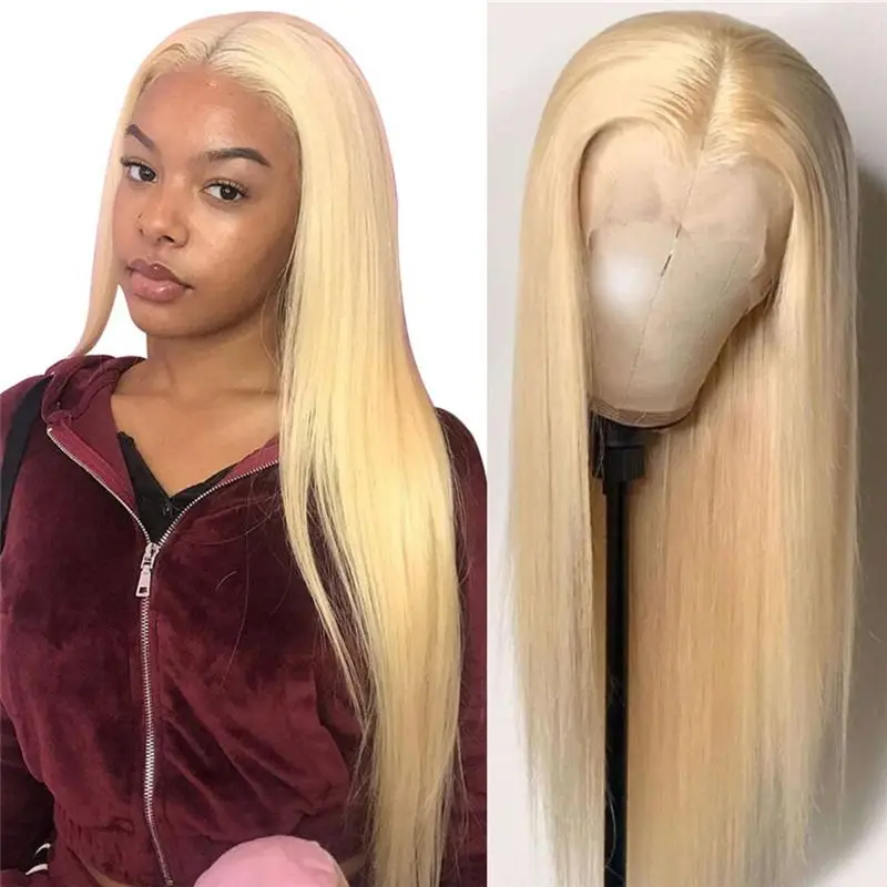 38 inch 613 Blonde Straight Lace Frontal Wigs 13x6 Hd Lace Wig Human Hair For Woman 13x4 Lace Frontal Wig