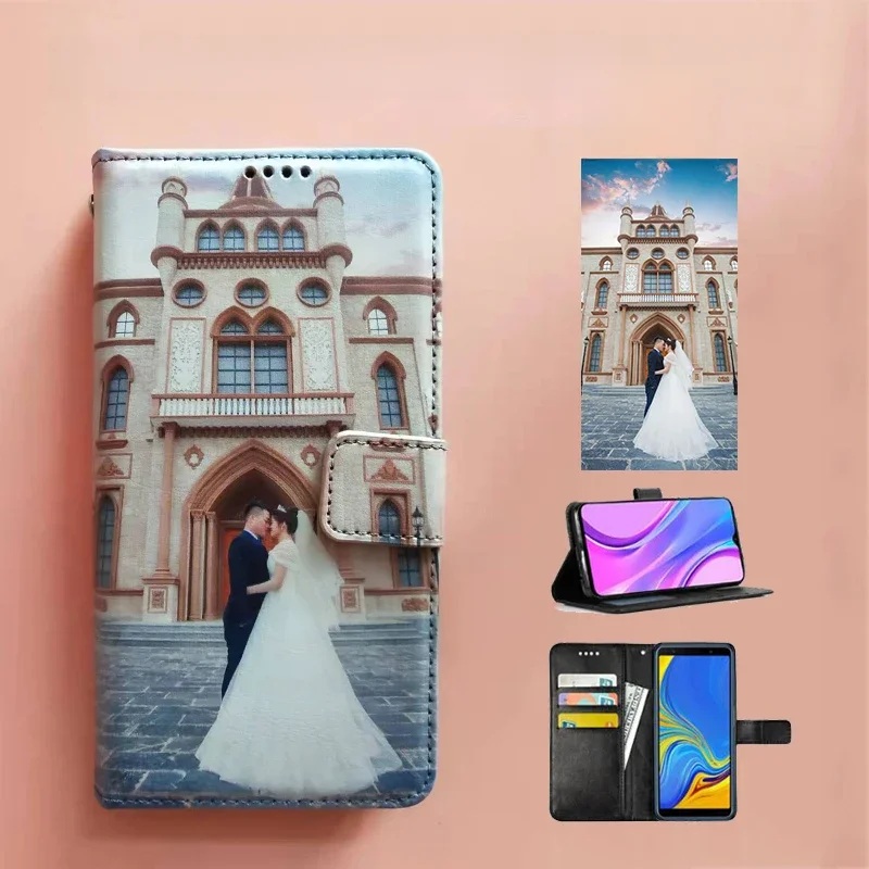 Skórzane etui na telefon z możliwością personalizacji – portfel z nadrukiem zdjęcia, obrazu lub książki, do iPhone 18, 17, 16, 15, 13, 12, 14 Pro Max, 11, SE, XR, XS Max. — zdjęcie produktu 7