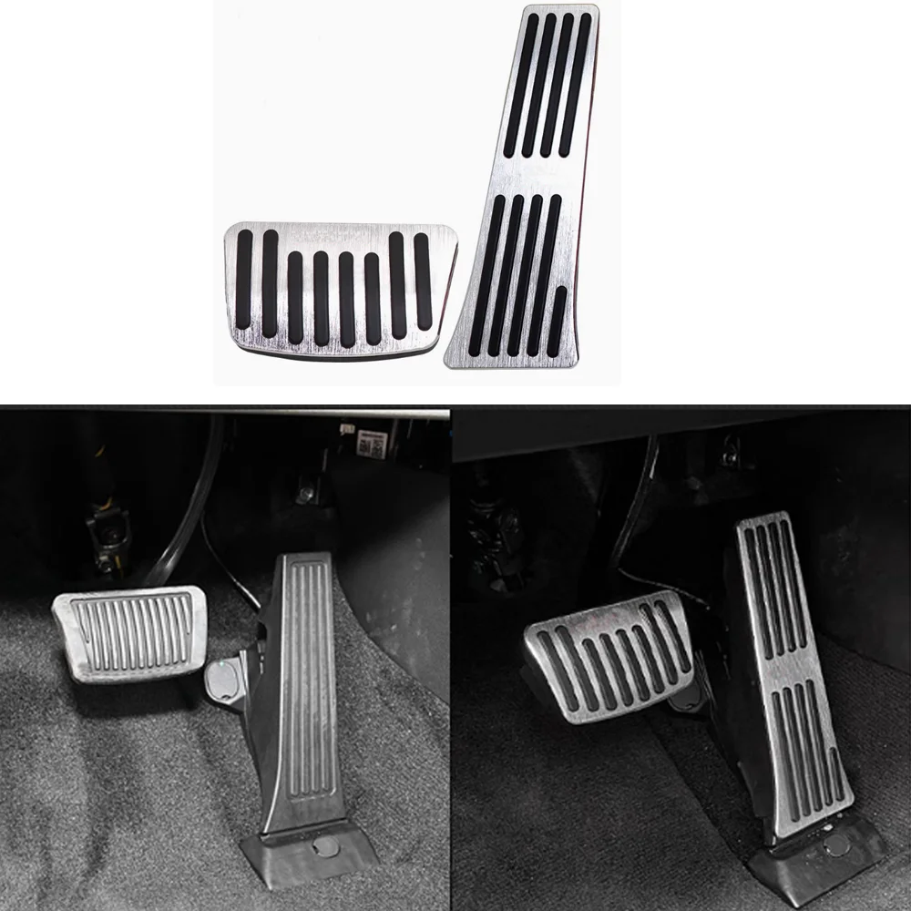 Car Gas Brake Pedals for Hyundai Tucson TL N-Line 2016~2021 Anti-Slip Aluminum Alloy Rest Clutch Foot Pedal Cover Accessories