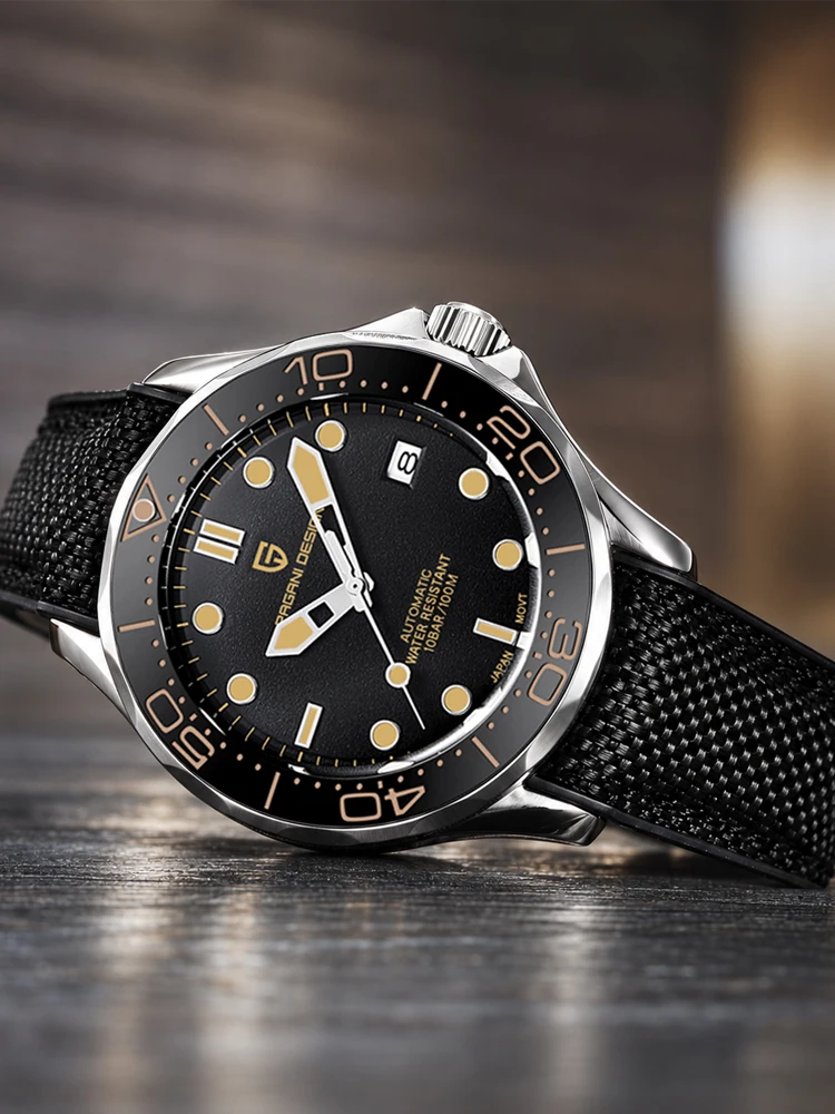 Pagani Design Neue Klassische Luxus-Herren-Mechanikuhr 42mm 100m Wasserdicht Leuchtend Taucheruhr Automatikuhr Edelstahlarmband Datumsanzeige Armbanduhr EU-Lokaler Versand
