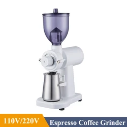 Electric Coffee Grinder 60mm Flat Burr Grinder 150W Coffee Bean Miller Blow Hopper Coffee Milling Machine