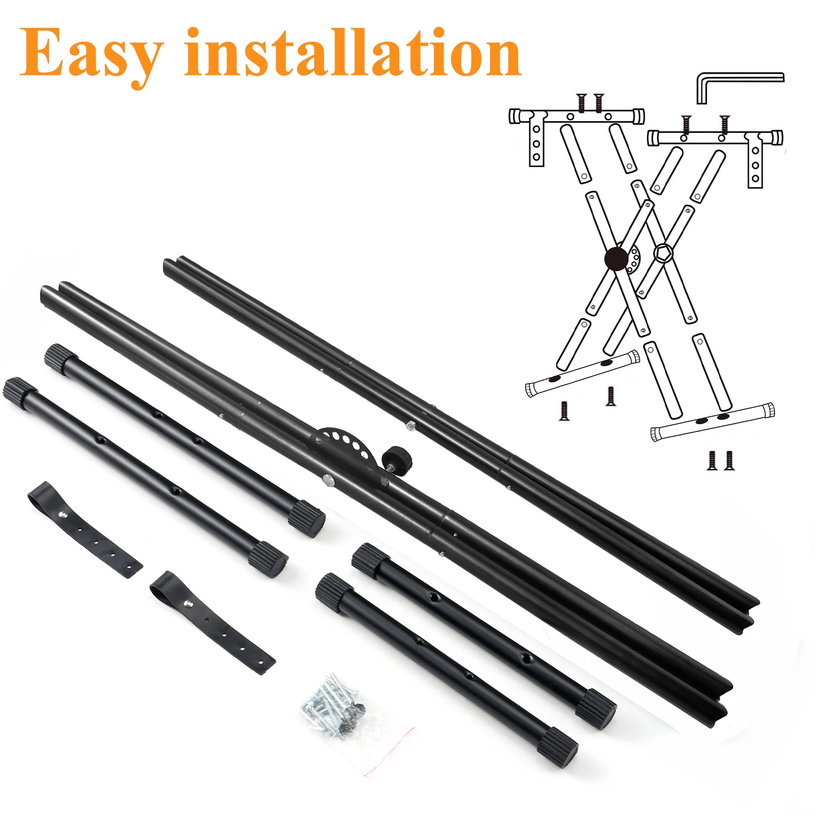 Keyboard Stand Double X,Adjustable Piano Stand, Digital Piano Keyboard Stands for 54-88 Keys