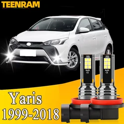 2x 3030SMD Fog Light LED Bulbs H8 H11 Fog Lamp For Toyota Yaris Vitz 1999-2018 2006 2007 2008 2009 2010 2011 2012 2013 2014 2015