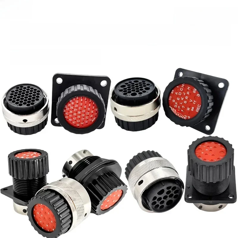 Jeu de 1/5/100 pièces de 15P/19P/32P/48P série ITT 192900, prise d'aviation et prise ronde mâle et femelle, pince de queue pour connecteur Automobile étanche