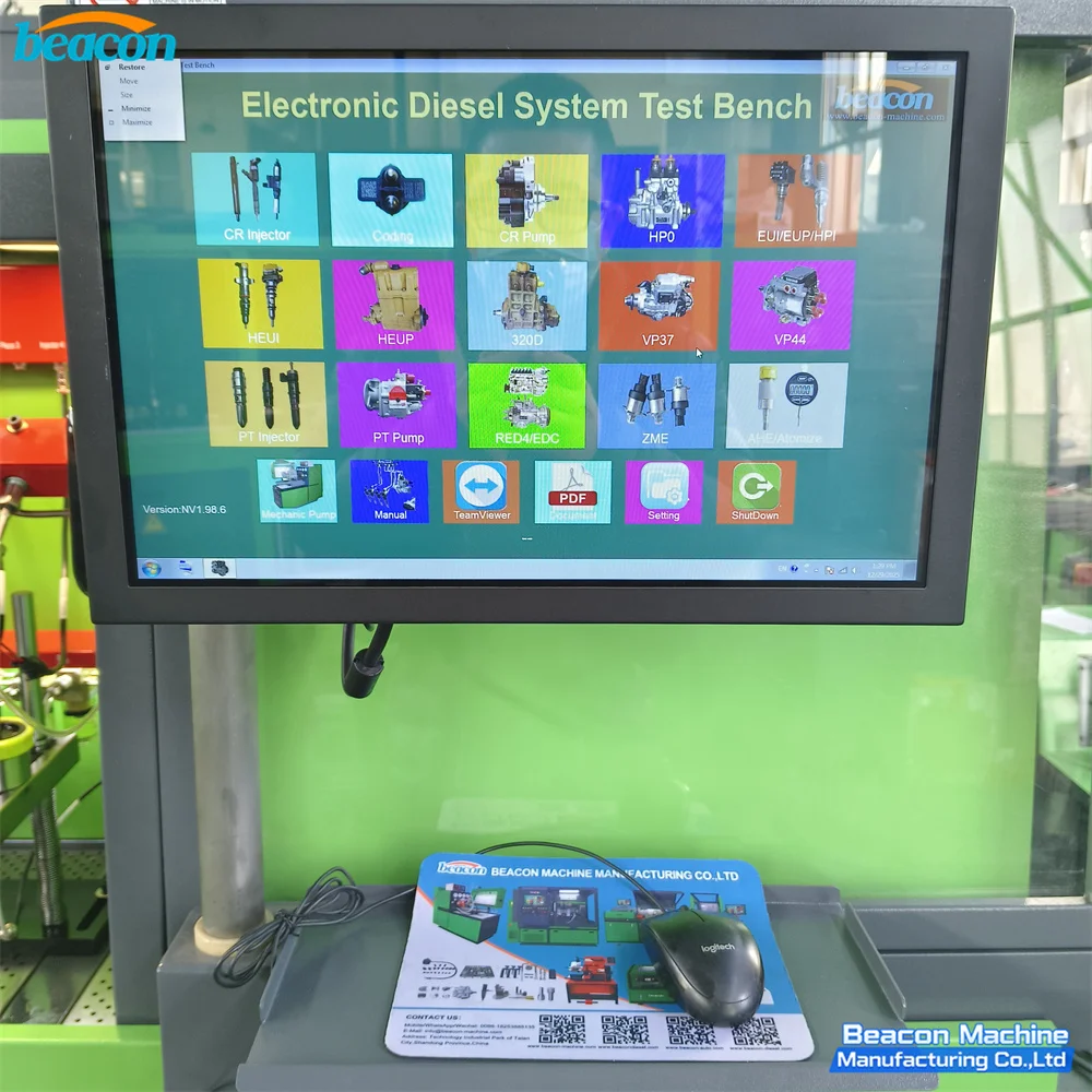 Common Rail Injector Test Bench 4‑Station Diesel Piezo Injector Calibration Testing Machine