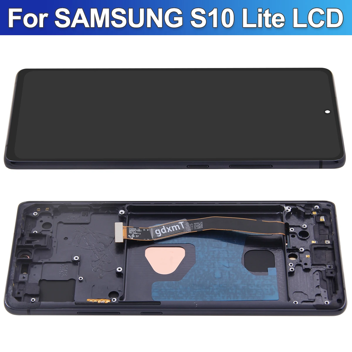 AMOLED For Samsung S10 Lite LCD Display Touch Screen Digitizer for Samsung S10lite G770F SM-G770F/DS G770U1 LCD With Frame