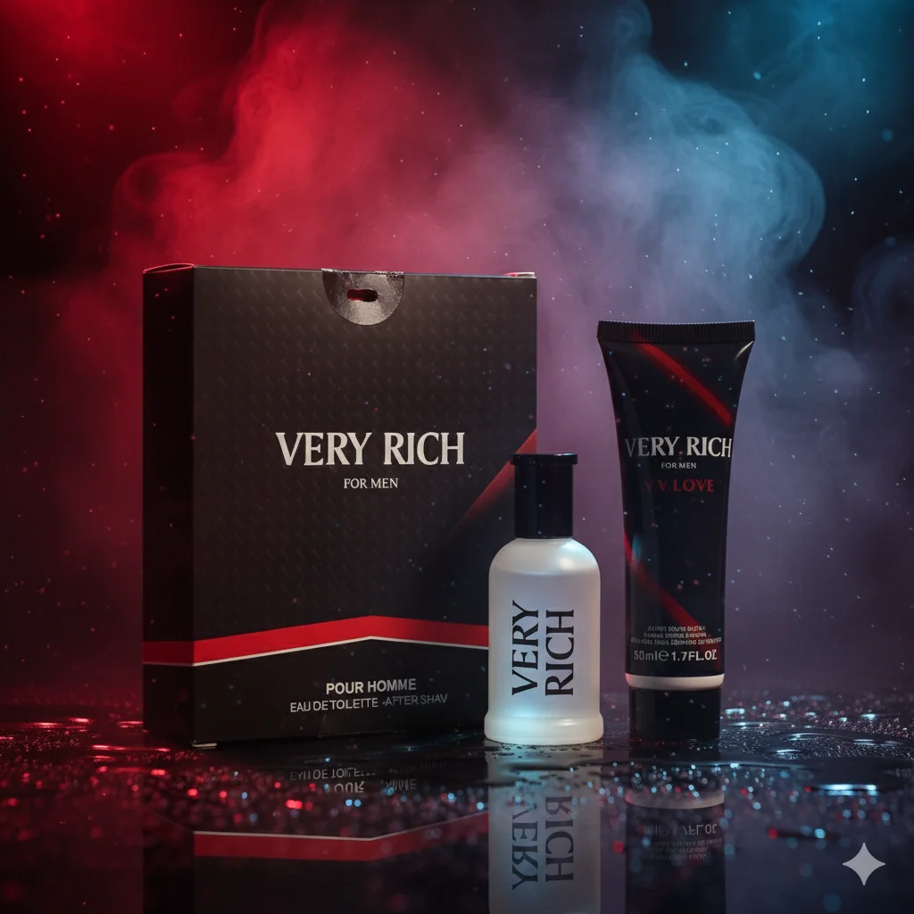 عطر 50 مل ومجموعة لوشن الجسم 50 مل للرجال