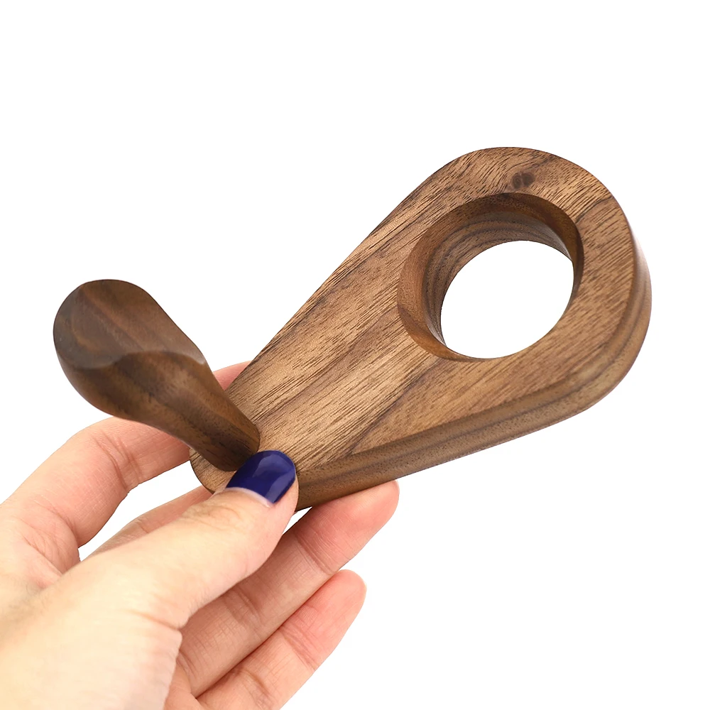 MUXIANG One Position Tobacco Pipe Holder Solid Wood Holder Classic Retro Display Rack Walnut Shelves Wooden Art For Home