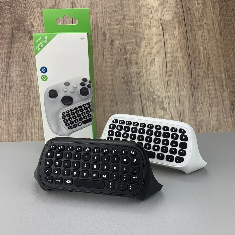 2.4G Draadloos Toetsenbord Voor Xbox Serie X/S/Een/Een S Controller Chat Pad Mini Gaming toetsenbord Met USB Ontvanger Hoofdtelefoonaansluiting - afbeelding 2