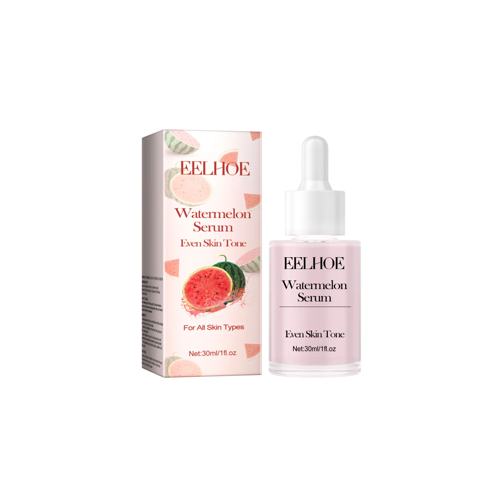 Whitening Face Serum Watermelon Niacinamide Freckle Removal Even Skin Tone Lighten Dullness Fade Dark Spots Nourishing Essence