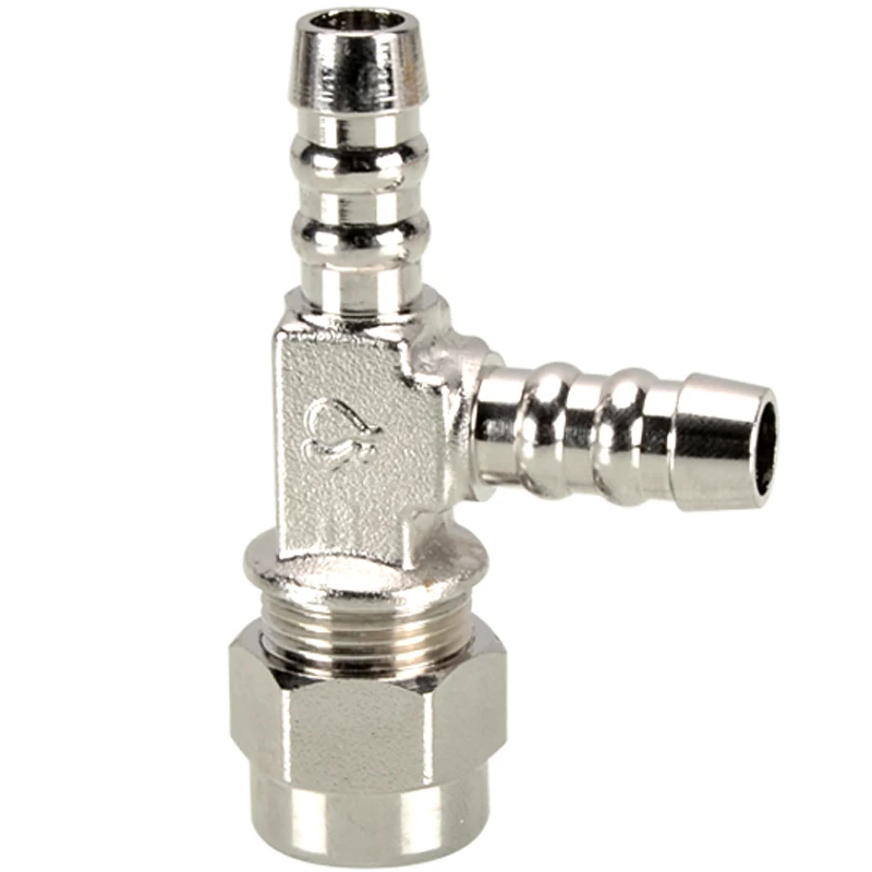 Gas Hose Barb Adapter 11.5mm Three Way 1/2＂Male Female Thread To Pagoda Quick Straight Connector Elbow Water Oil Pipe Fittings