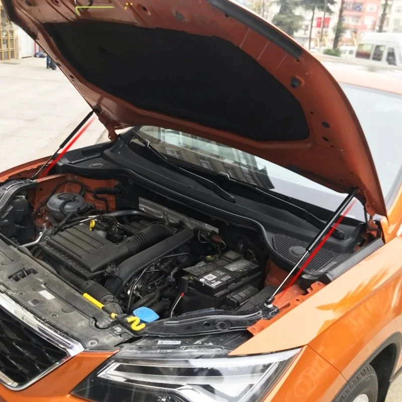 Do SEAT Toledo MK4 Ateca 2016 2017 2018 Przednia maska Hydrauliczny pręt Podnośnik silnika Sprężyna gazowa Amortyzator Akcesoria — zdjęcie 2