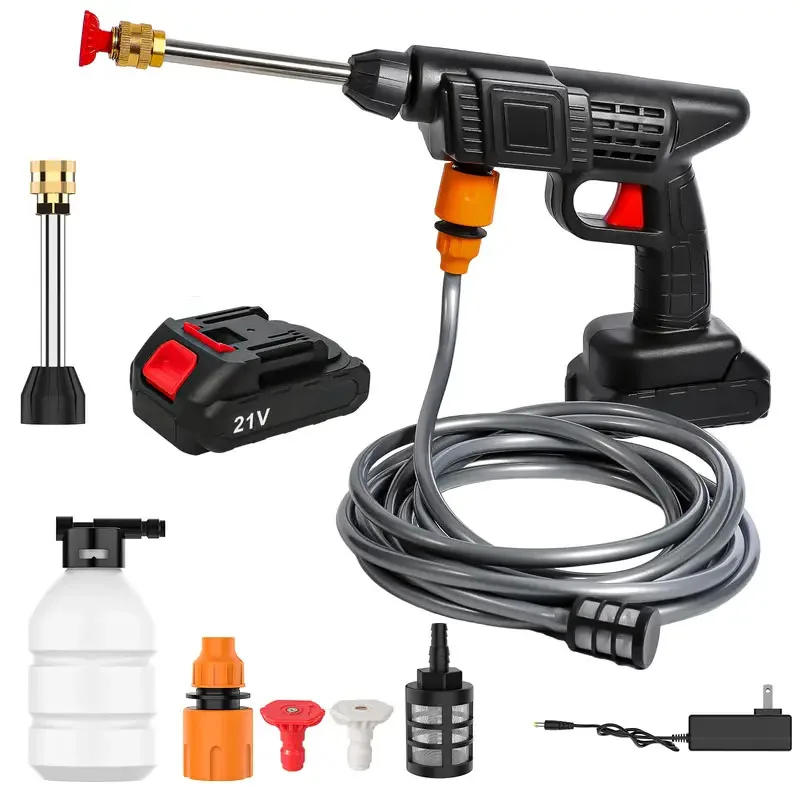 50Bar Draadloze Hogedrukreiniger Wasmachine Spray Waterpistool Wasstraat Druk Water Reinigingsmachine voor Makita 21V Batterij