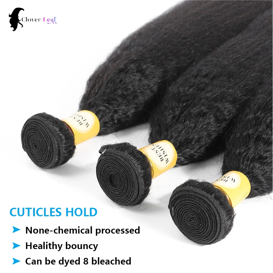 22 24 26 Zoll Verworrene Gerade Bundles 100 % Menschliches Haar Bundles Remy Haar Extensions Menschliches Haar Natürliche Yaki Gerade Haar Bundles